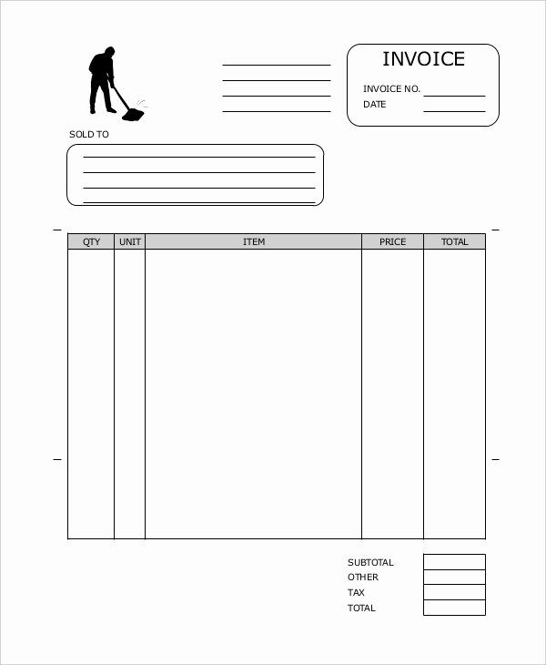 Cleaning Invoice Template 7 Free Word Pdf Documents