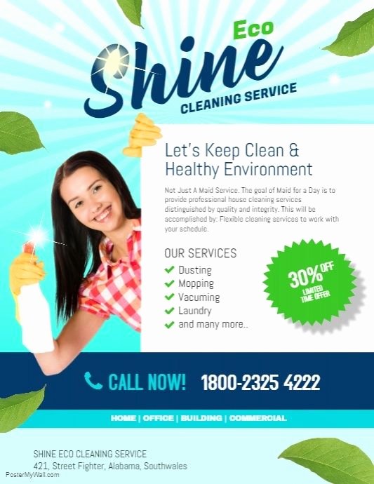 Cleaning Service Flyer Template Dni America Flyer Gallery