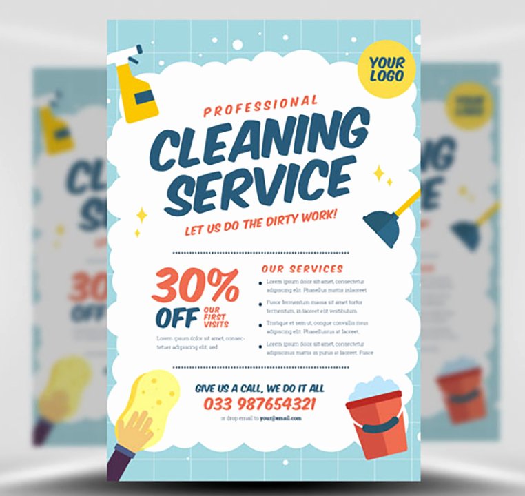 Cleaning Service Flyer Template V2 Flyerheroes