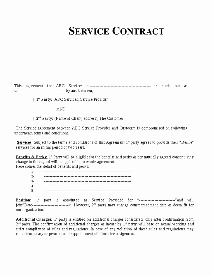 Cleaning Services Contract Template Latest Janitorial
