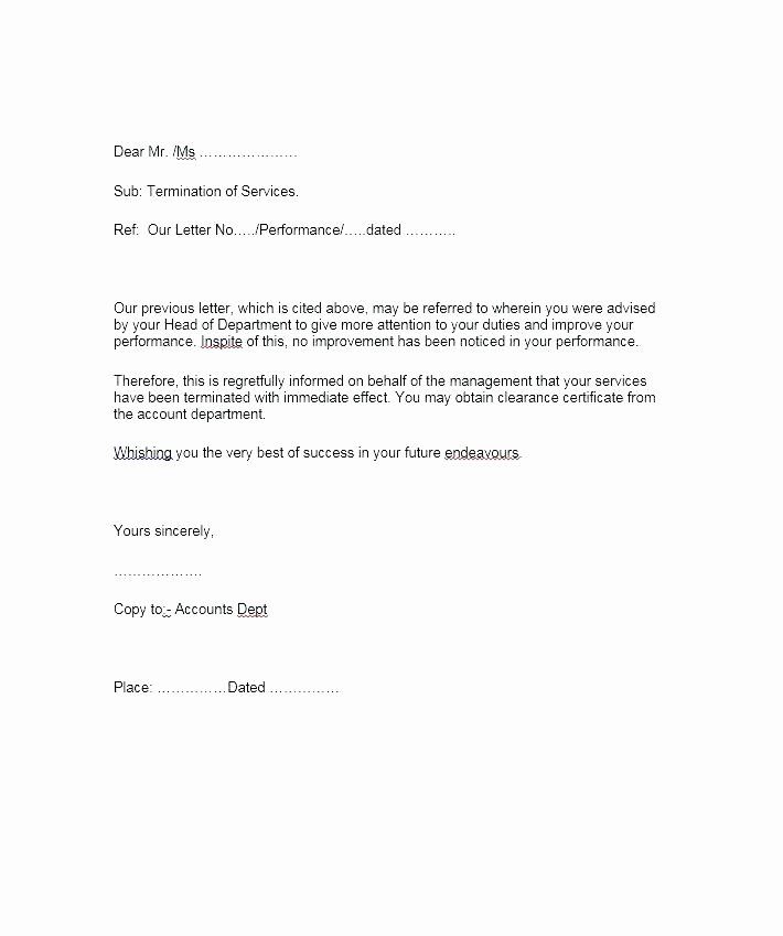 Client Termination Letter – Amere