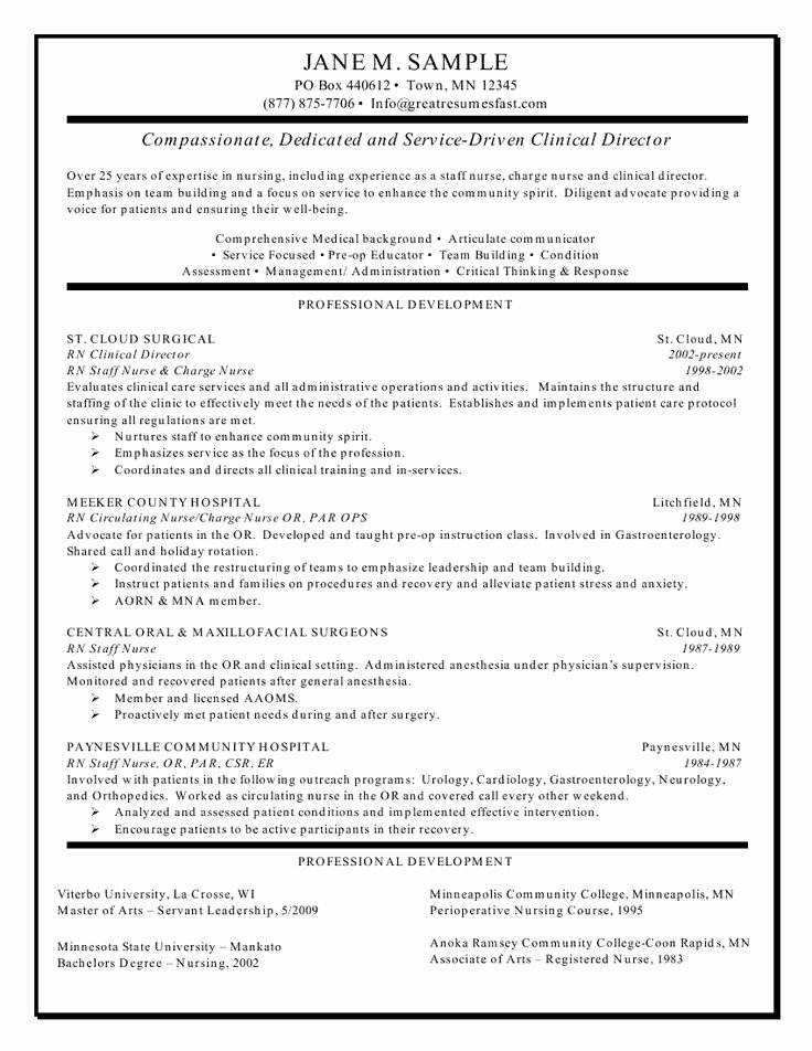 Clinical Experience On Nursing Resume Google Search