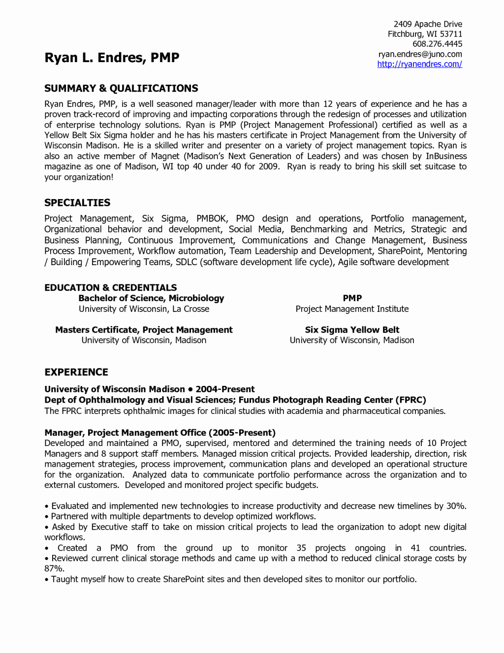 clinical laboratory scientist resume