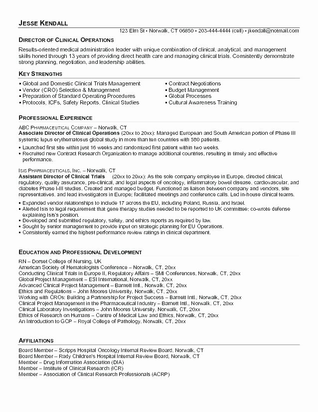 Clinical Research associate Resume Sample Clinical