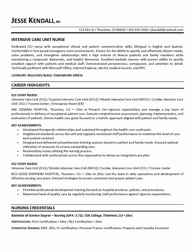 Cna Resume with Experience Letter Example Template