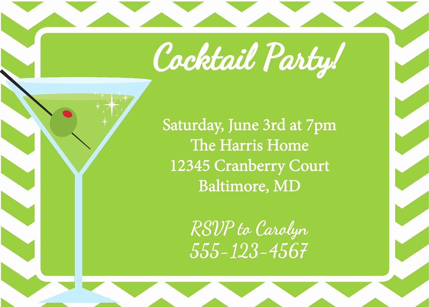 Cocktail Party Invitation Templates
