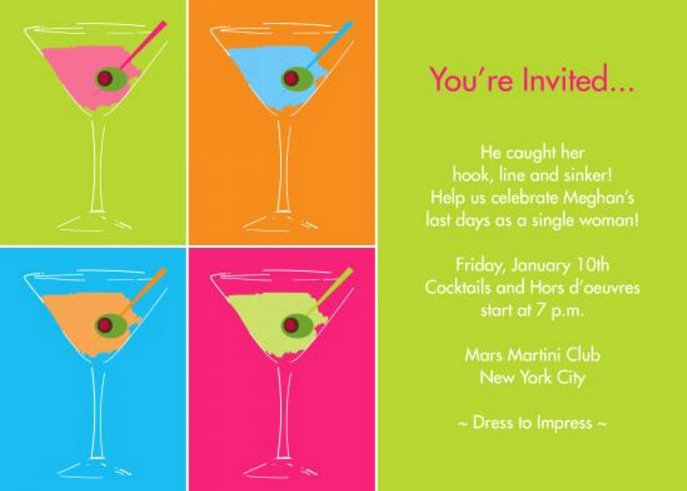 Cocktail Party Invitations Templates are Available Line