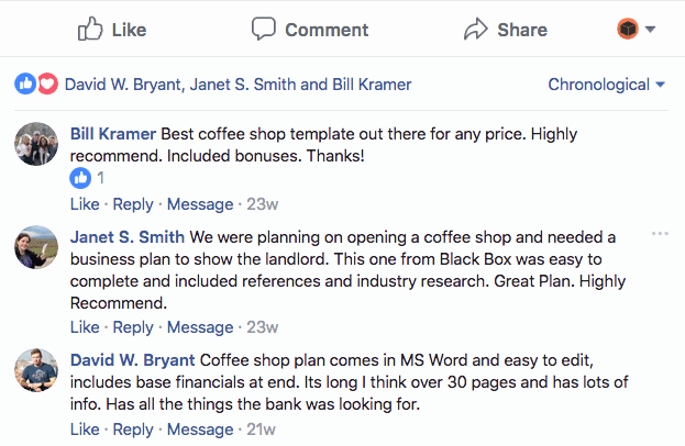 Coffee Shop Business Plan Template Black Box Business Plans