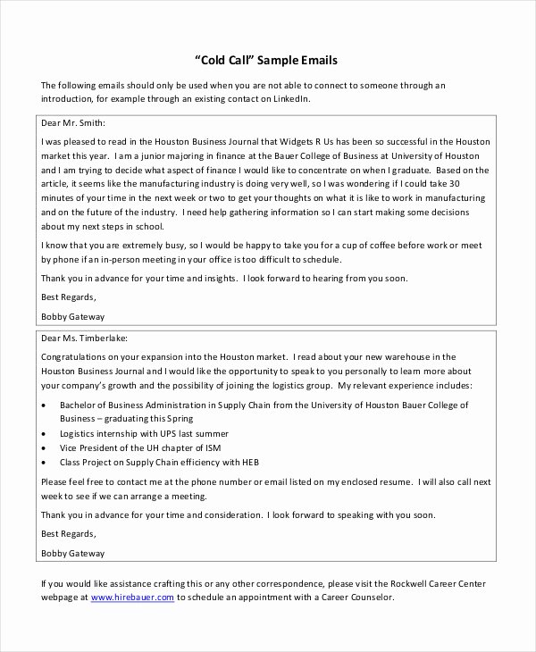 Cold Email Template 5 Free Pdf Documents Download