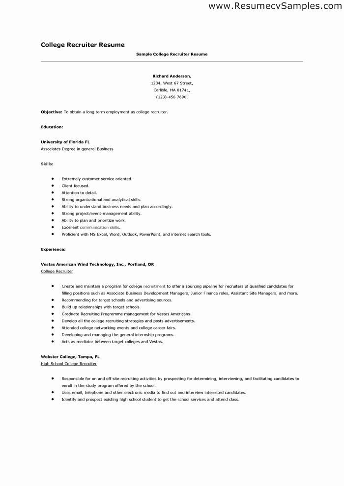 College Admission Resume Examples Best Resume Collection