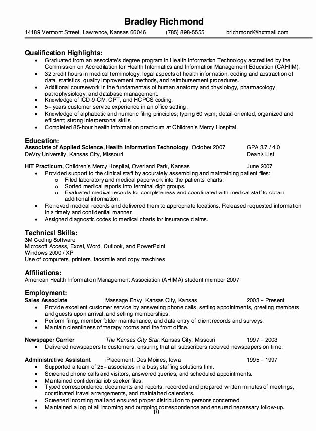 college dropout resume