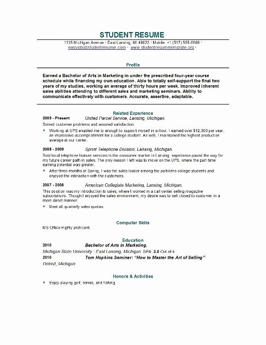 College Graduate Resume Sample Best Resume Collection