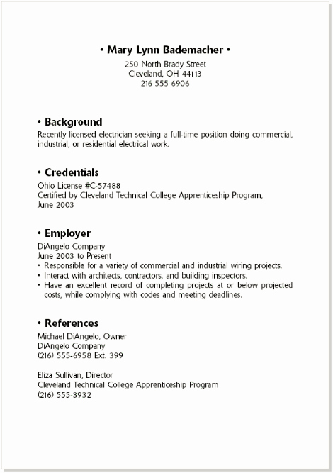 College Student Resume Examples