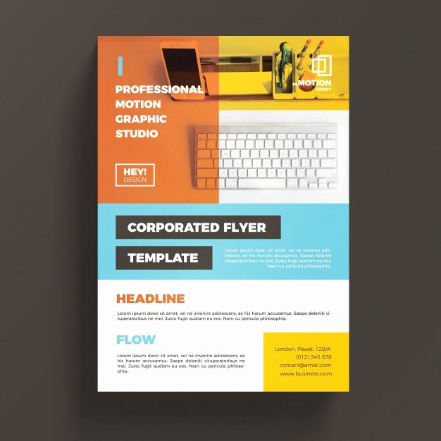 Colorful Corporate Business Flyer Template Psd File