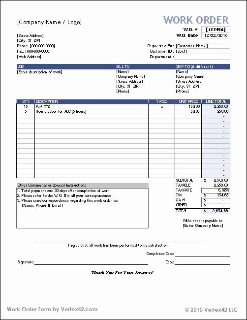 construction change order template word