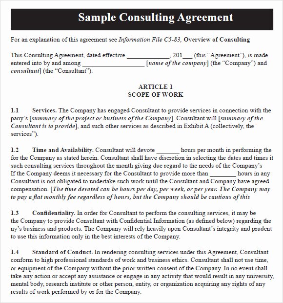 Consulting Agreement Template Driverlayer Search Engine