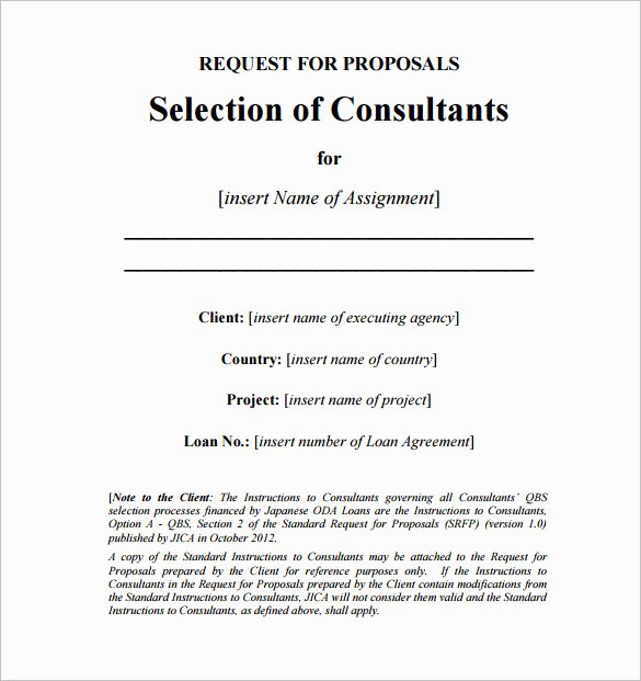 Consulting Proposal Template