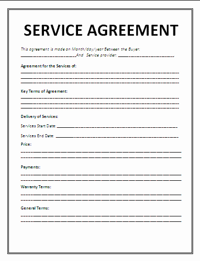 Contract Template Business Contract Template