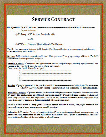 Contract Templates