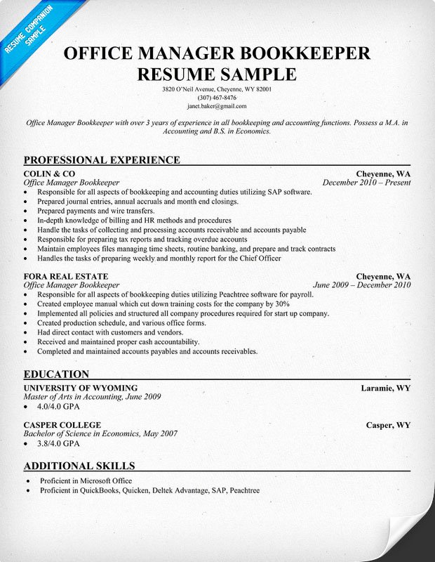 Controller Accounting Resume Sample