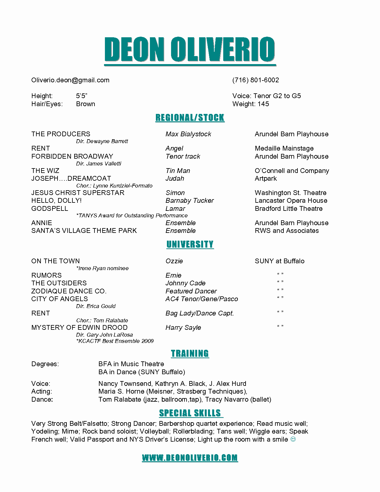 Cool Acting Resumes Templates Resume for Beginners
