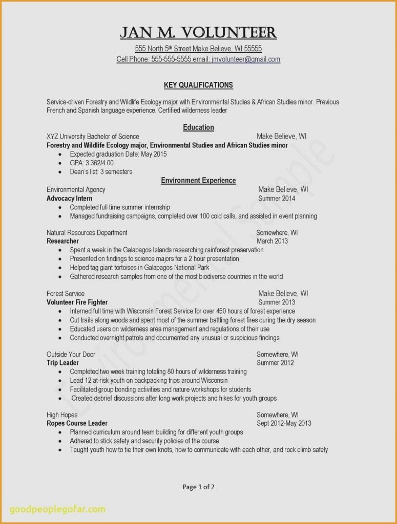 Core Qualifications Examples For Resume