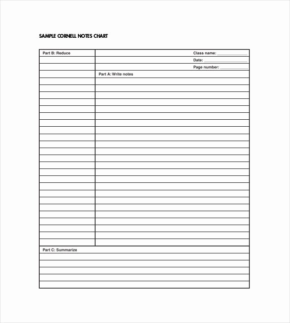 Cornell Notes Template for Mac – 8 Free Wodr Excel Ppt