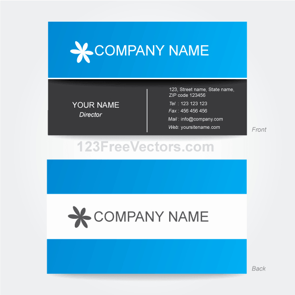 Corporate Business Card Template Illustrator