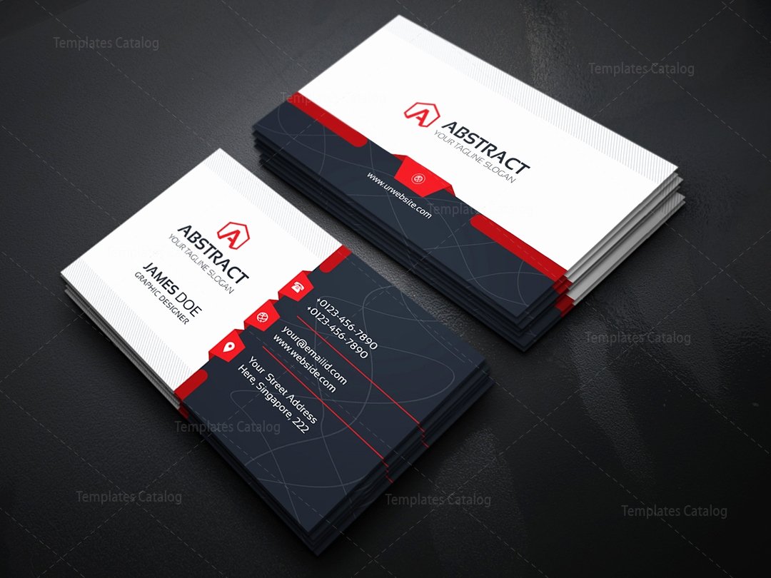 Corporate Business Card Template Template Catalog