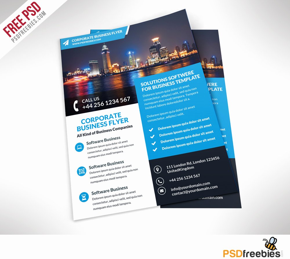 Corporate Business Flyer Free Psd Template Download