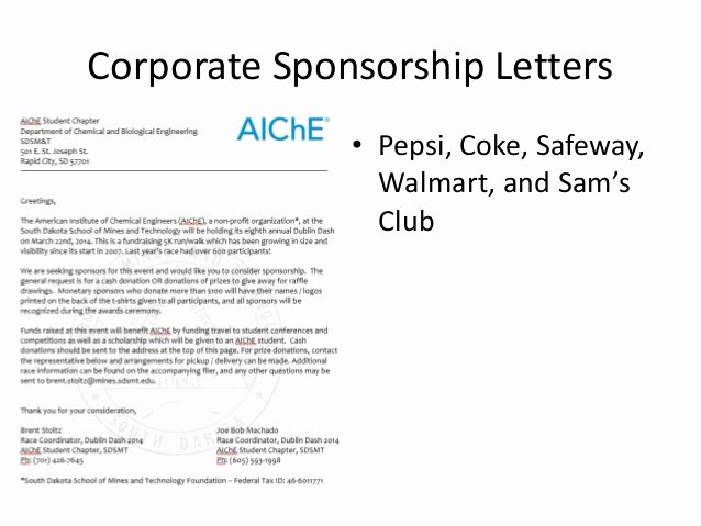 Corporate Fundraising and Sponsorship