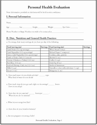 Counseling Intake form Template