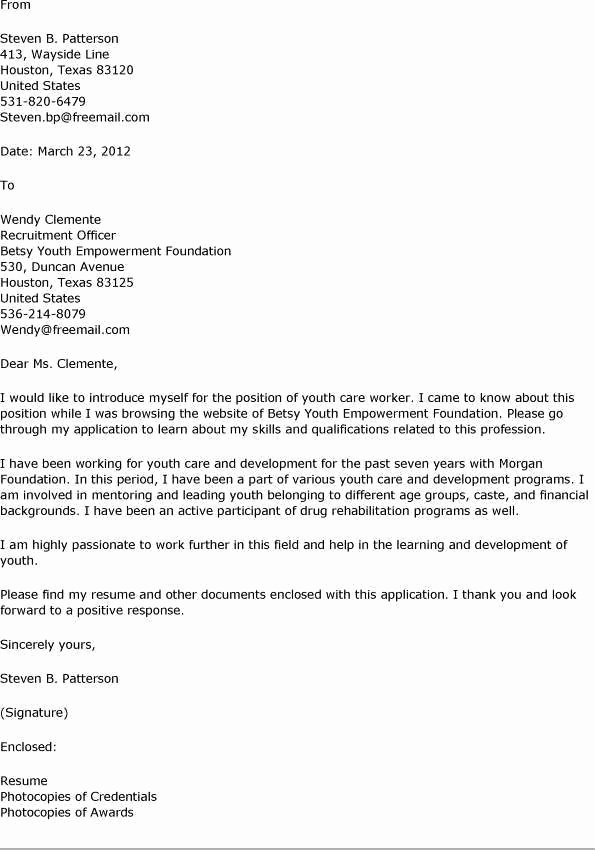 Counselor Cover Letter No Experience Cover Letter