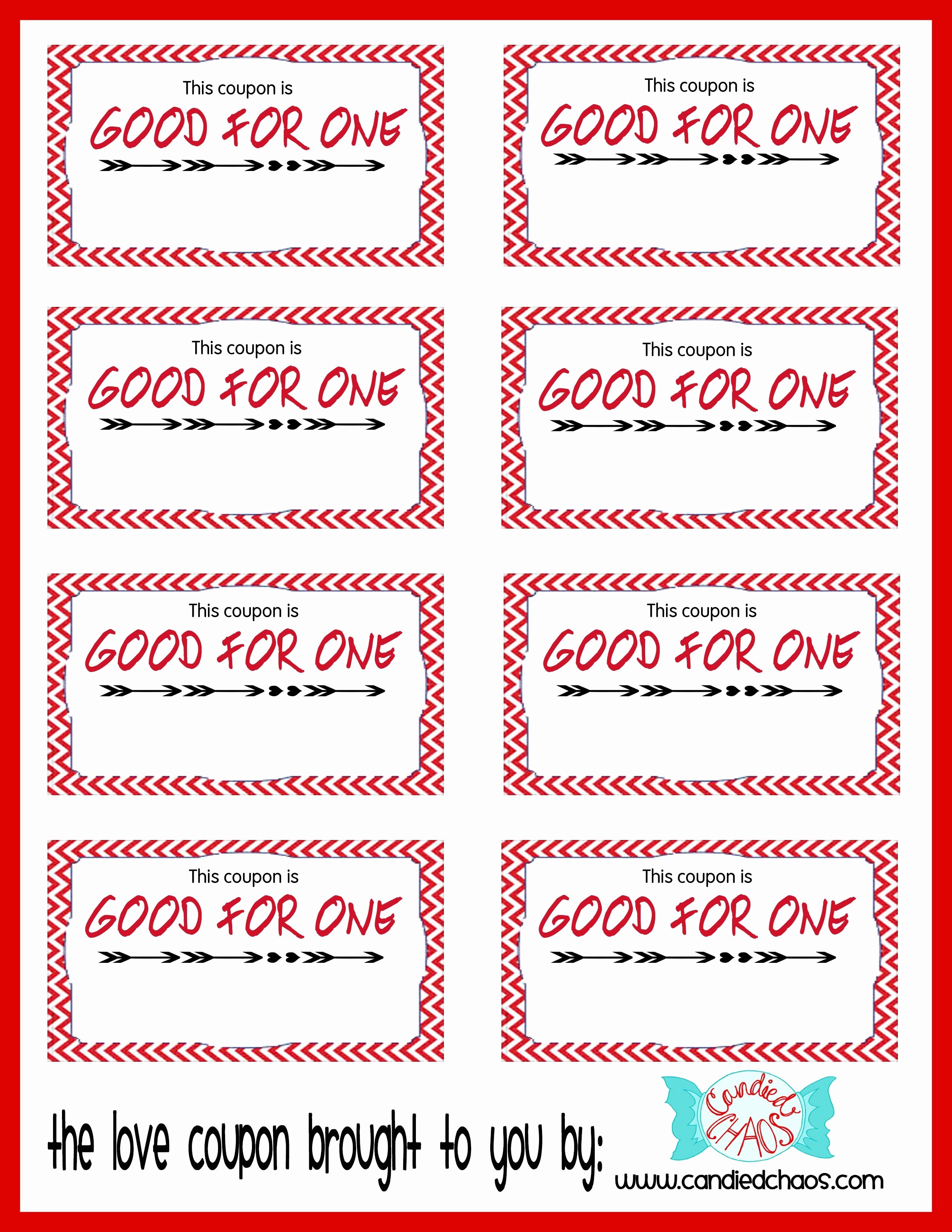 Coupon Book for Girlfriend Template Lacalabaza