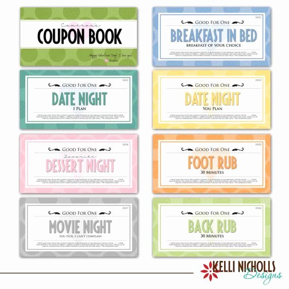 Coupon Book for Your Special Guy