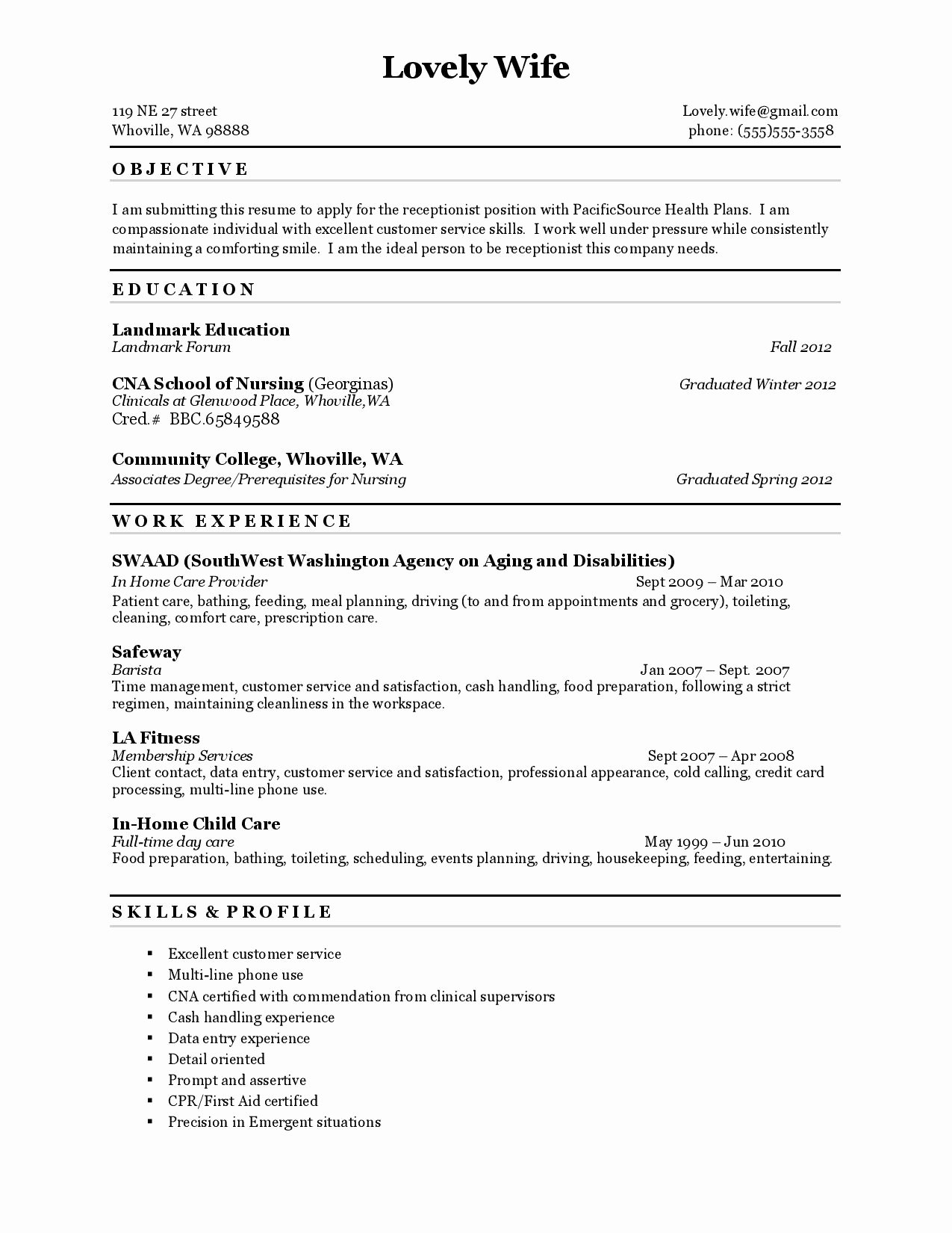 Cover Letter Cna No Experience Cover Letter Samples