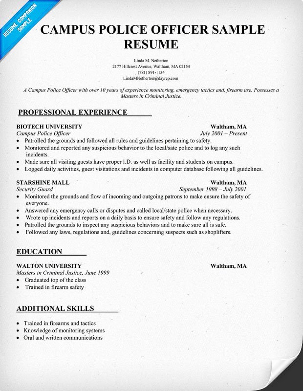 Cover Letter Example Police Captain Cover Letter Example