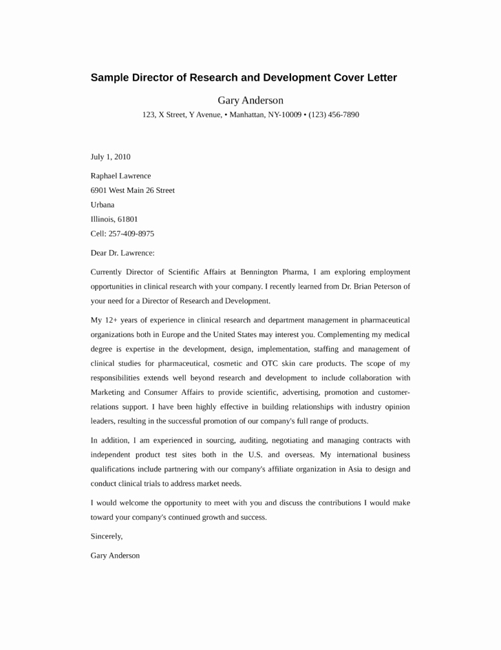 Cover Letter for Research Scientist Researchmethods Web