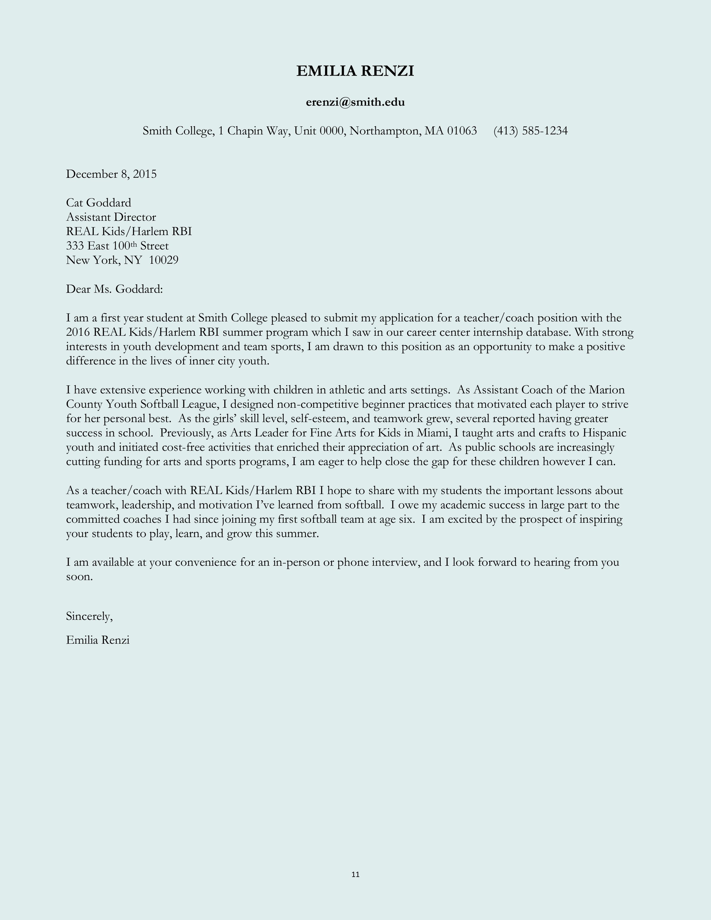 Cover Letter format Creating An Executive Cover Letter