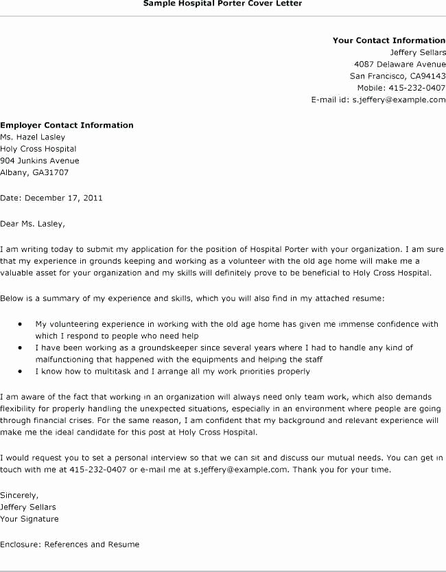 Cover Letter Health Care Administration Sample Healthcare