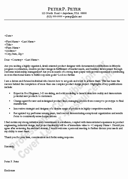 Cover Letter Sample for It Project Manager