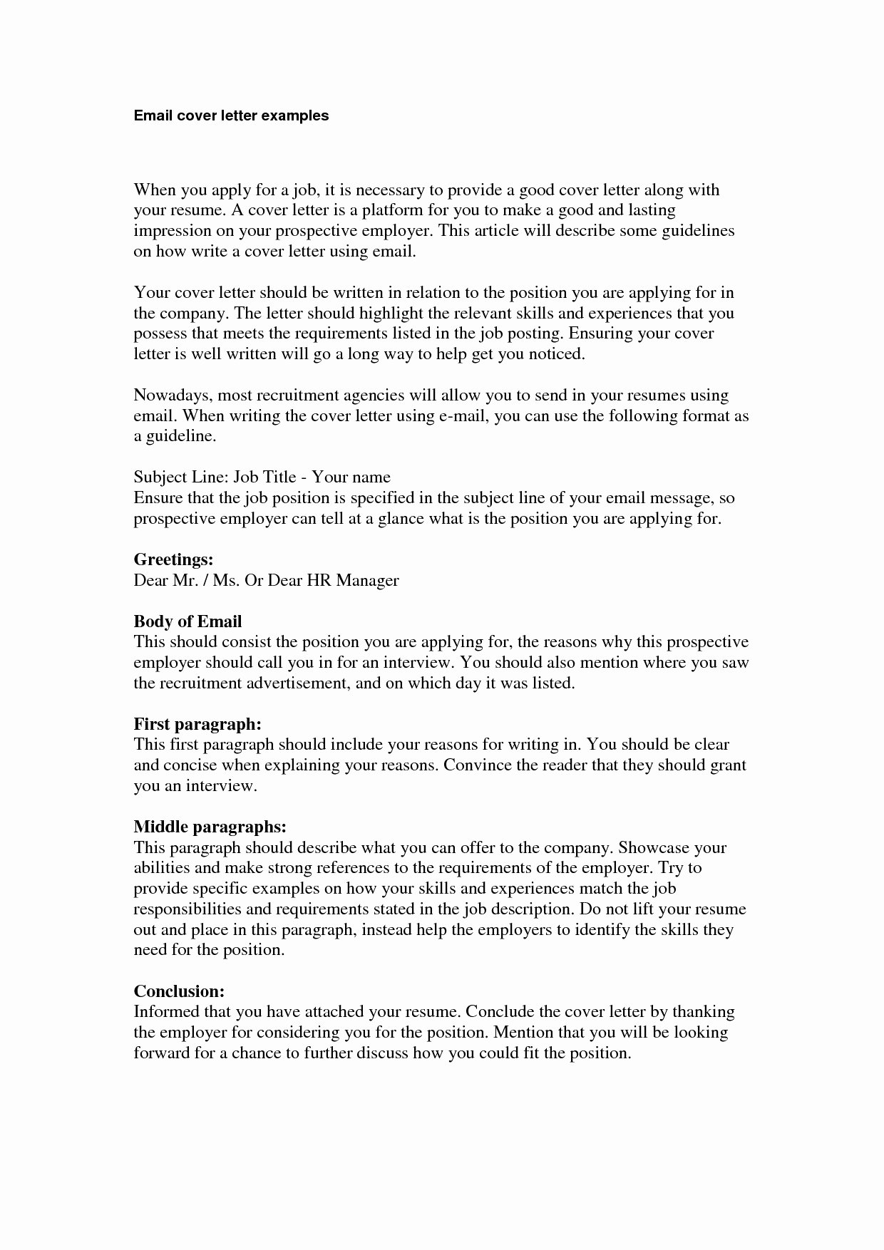 Cover Letter Sample Health Care