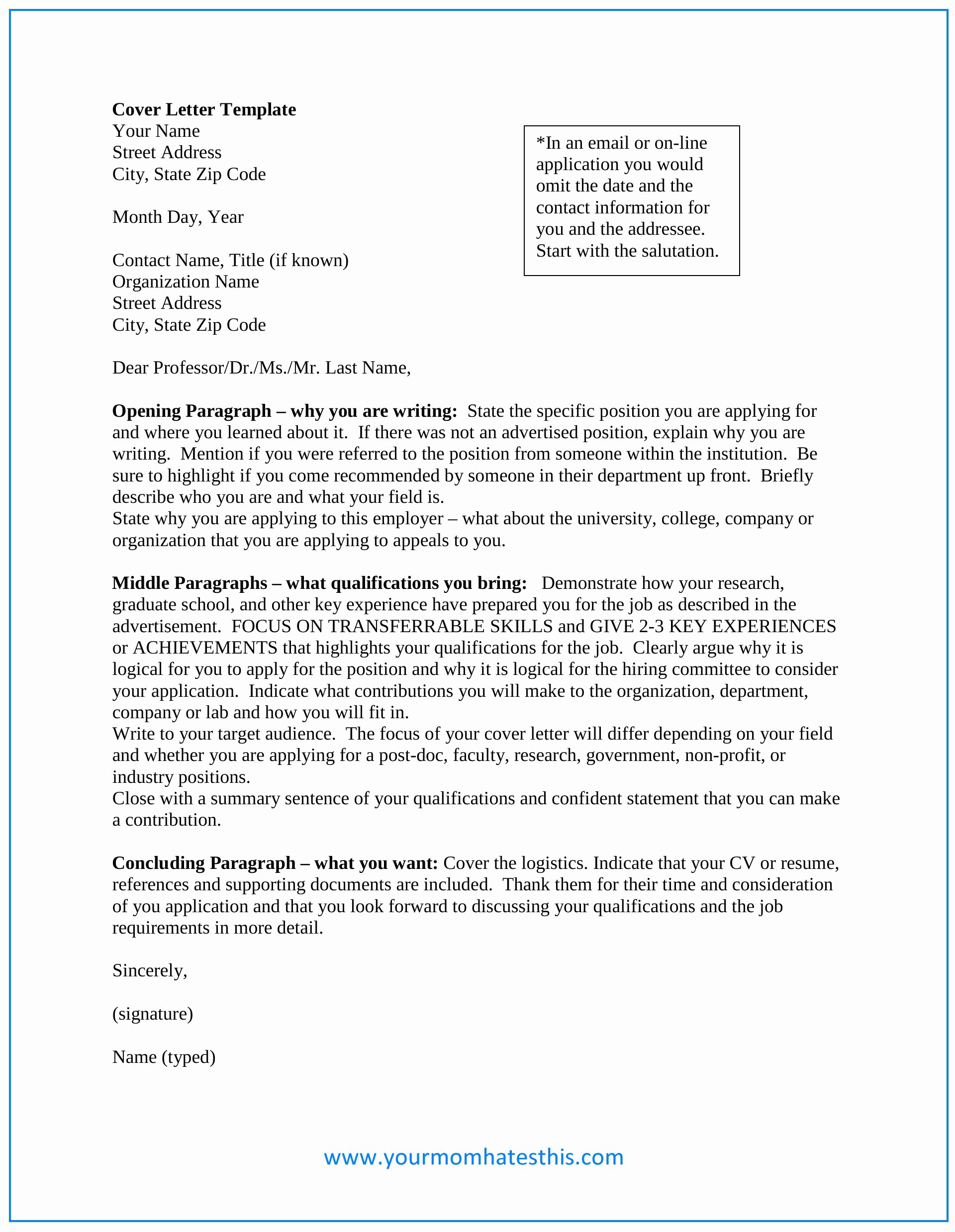 Cover Letter Samples Download Free Cover Letter Templates