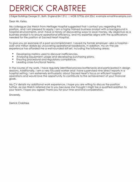 Cover Letter Templates &amp; Examples