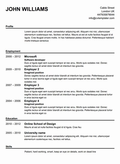 Create A Free Resume Line and Print Best Resume Gallery