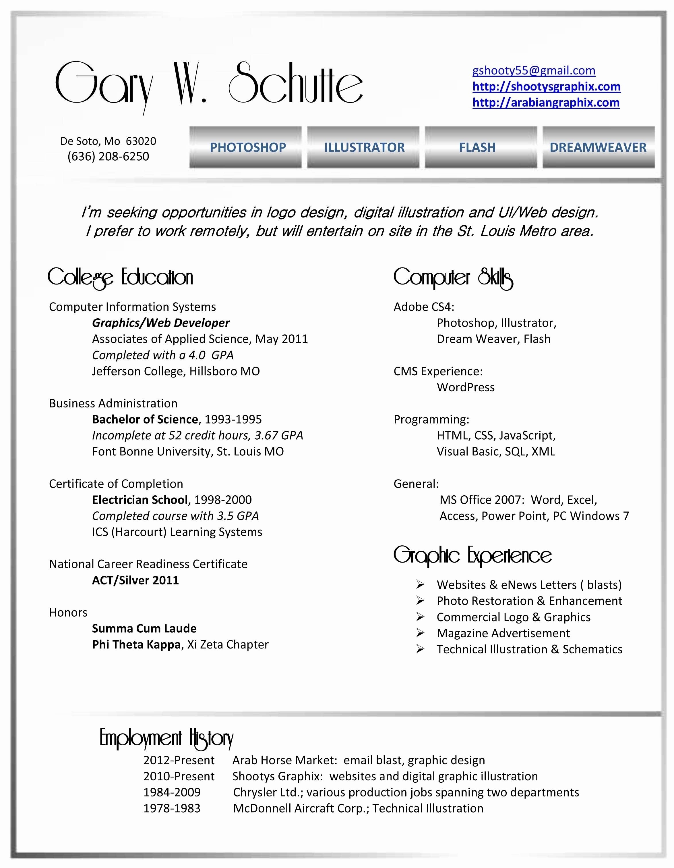 Create A Resume Line for Free and Download
