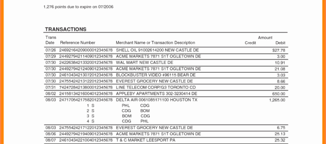 Create Fake Bank Account Statement Template