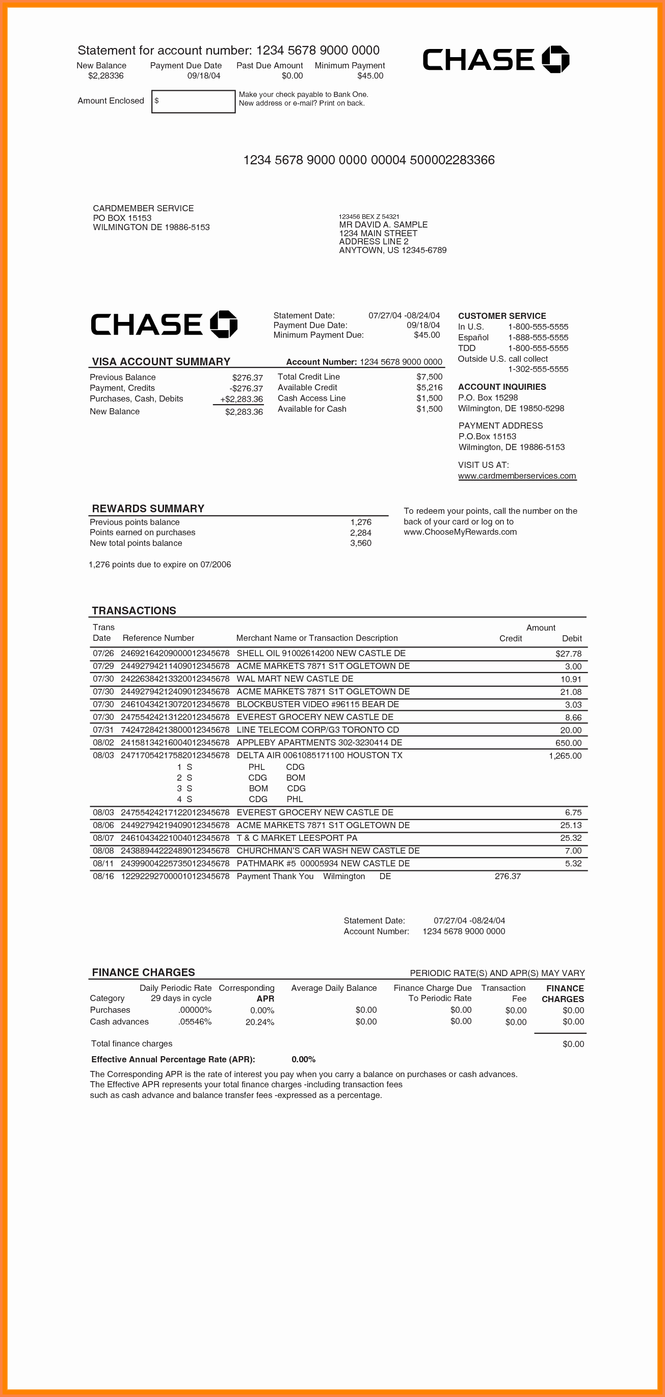 create fake bank account statement template