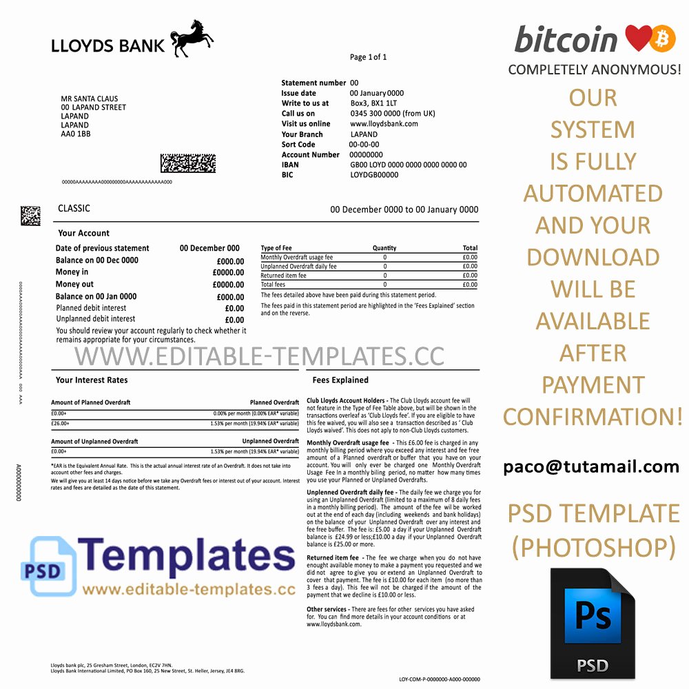 create fake bank statement 1 0