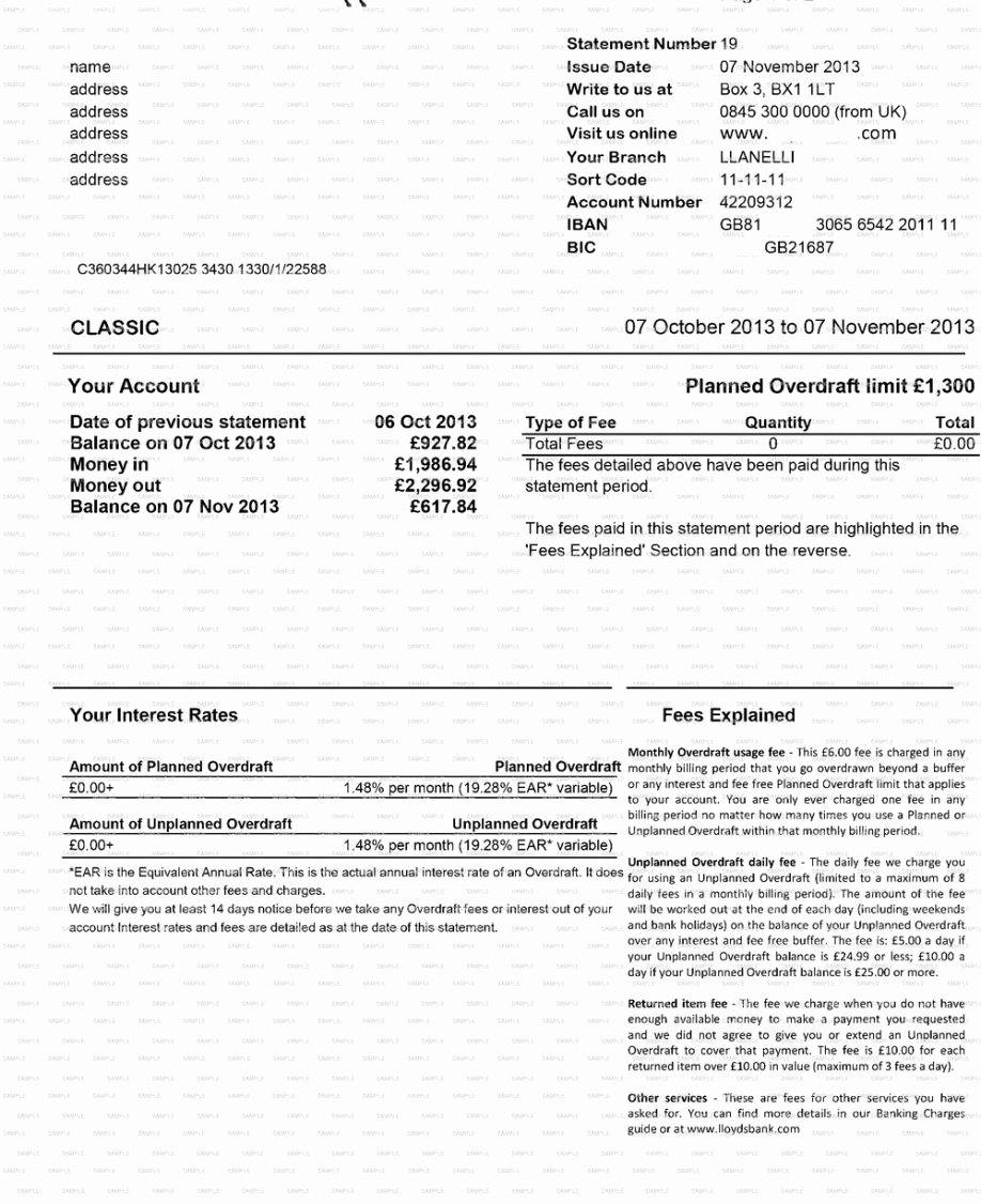 Create Fake Bank Statement Letter Examples 1 0 Download